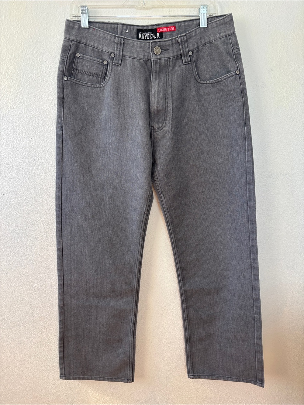 Kayden K Men's Straight Jeans — Slate Gray